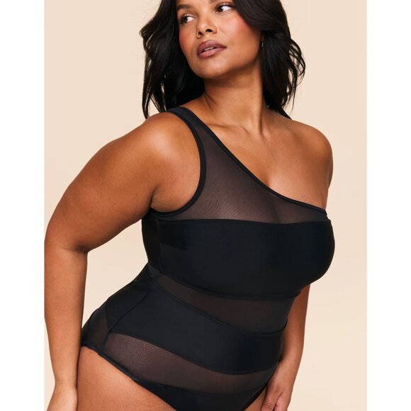 New! Adore Me Black Kimora Contour One Piece Swimsuit Size 1X 41824 - Picture 3 of 8
